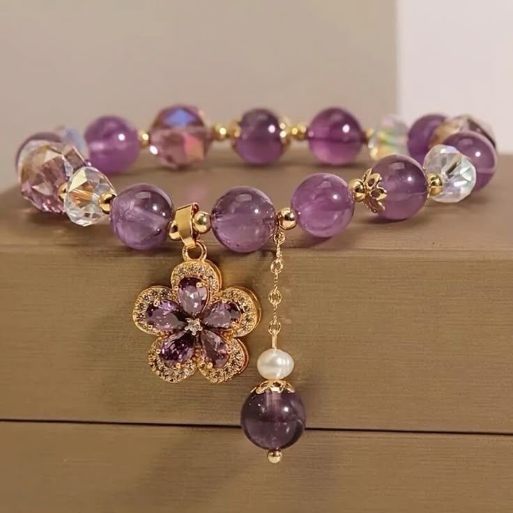 Lavender amethyst bracelet